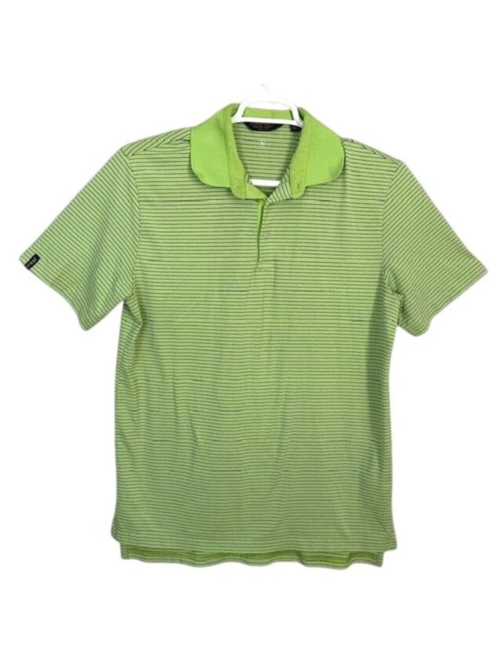 Ralph Lauren Polo Golf Striped Short Sleeve Polo Shirt Men's M Green Preppy